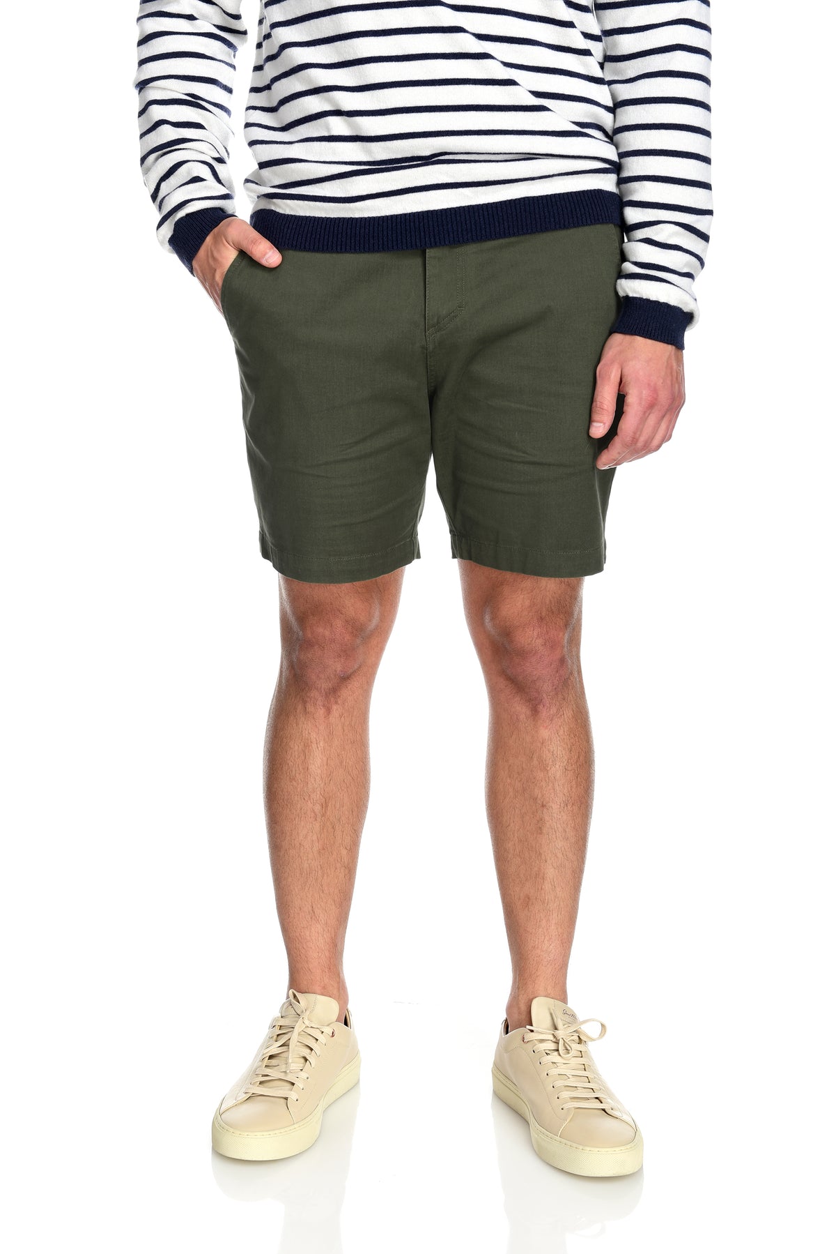 Men&#39;s 2-way stretching and breathable cotton blend Grayson Shorts in Olive