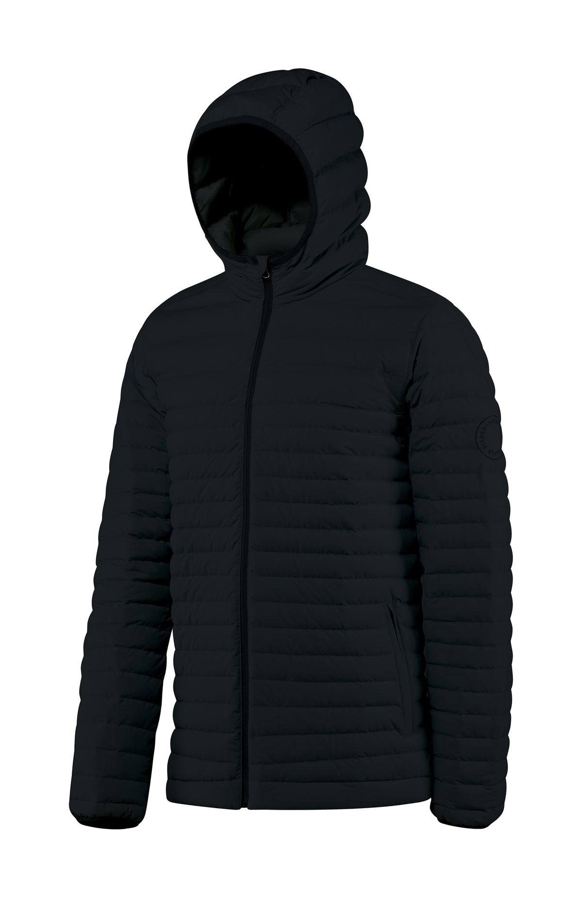 Men&#39;s Hooded Down Insulated Jacket the Passage by Fisher + Baker Black