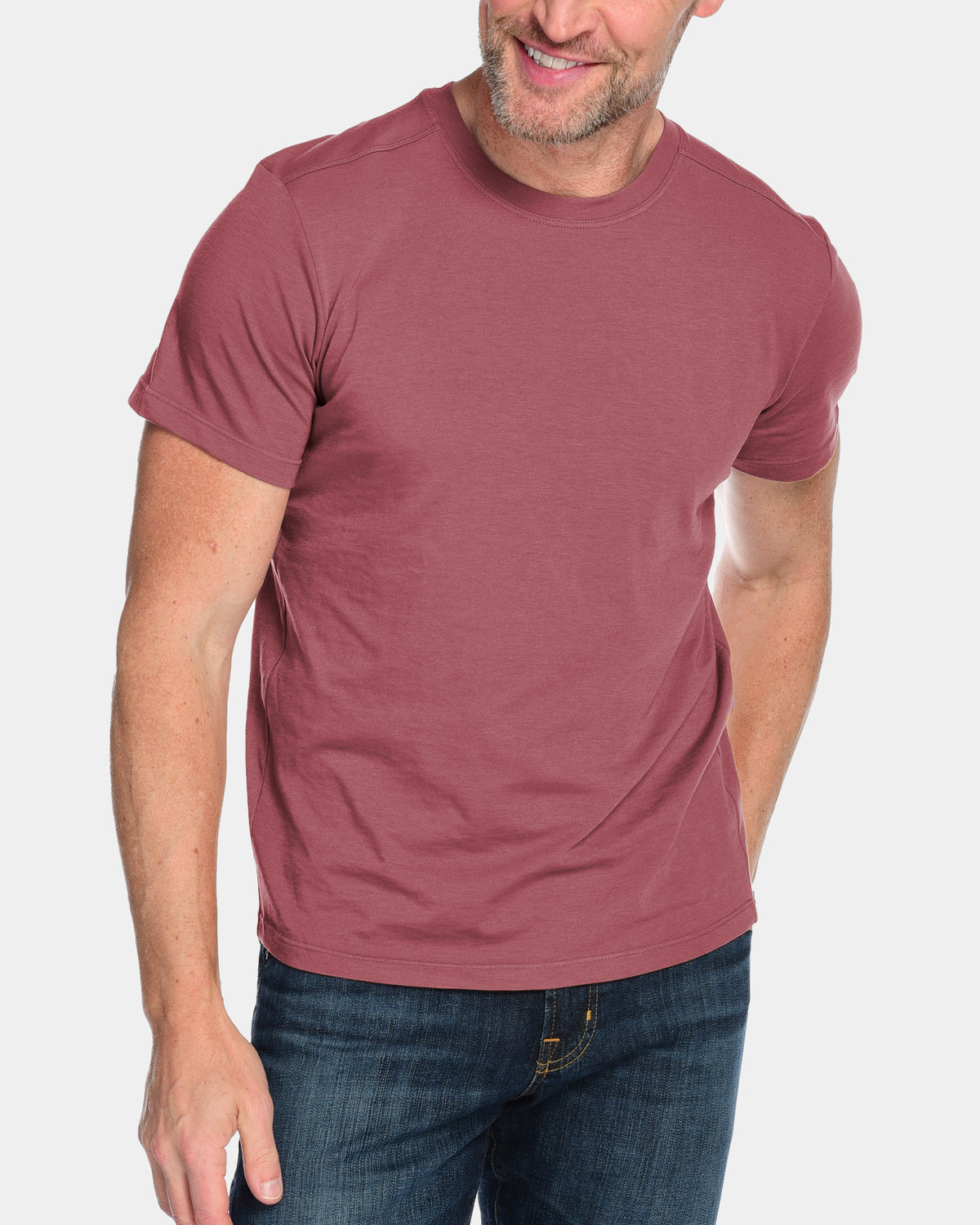 Men&#39;s Everyday Cashmere Short Sleeve Crew (Made in USA)