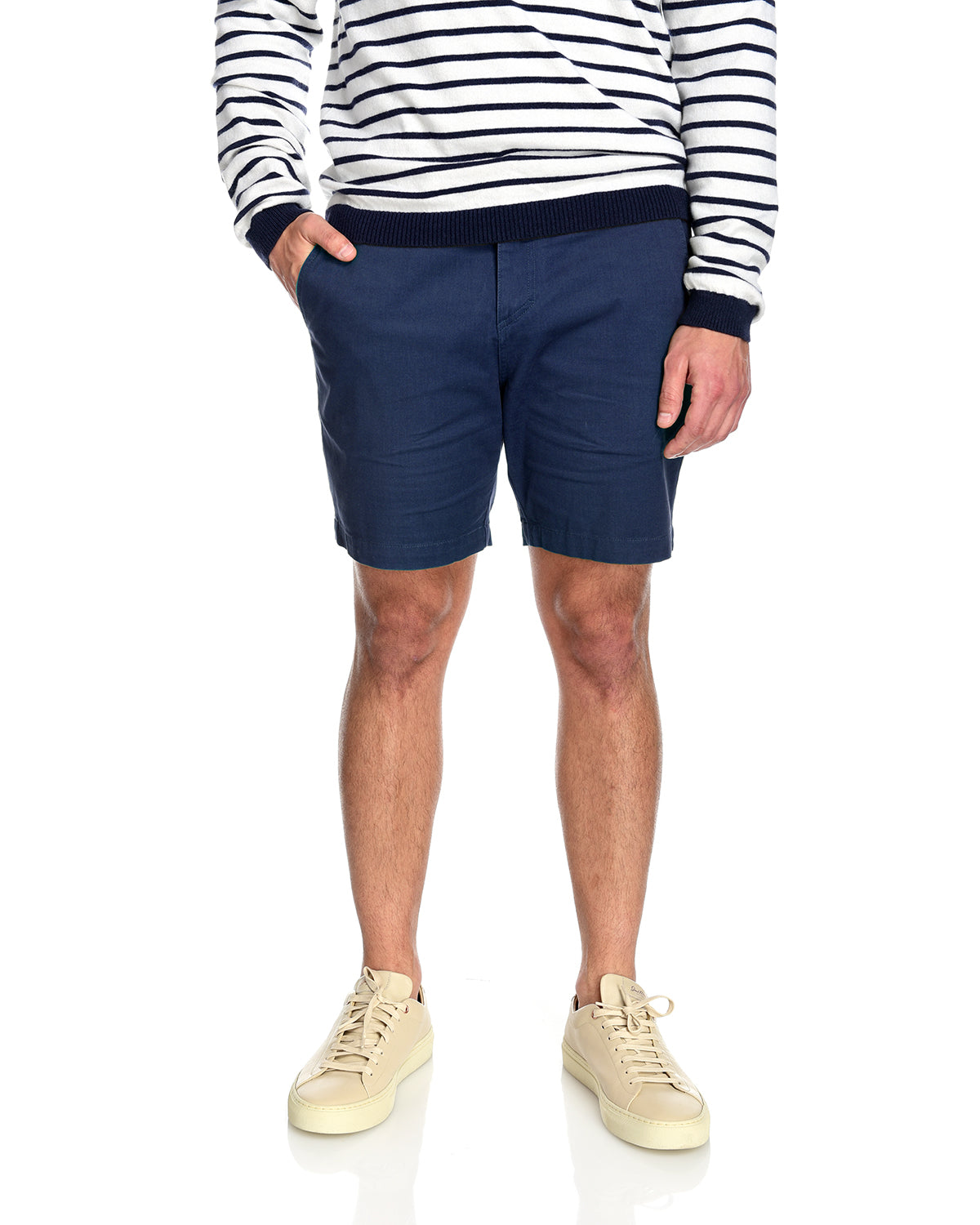 Men's 2-way stretching and breathable cotton blend Grayson Shorts in Navy