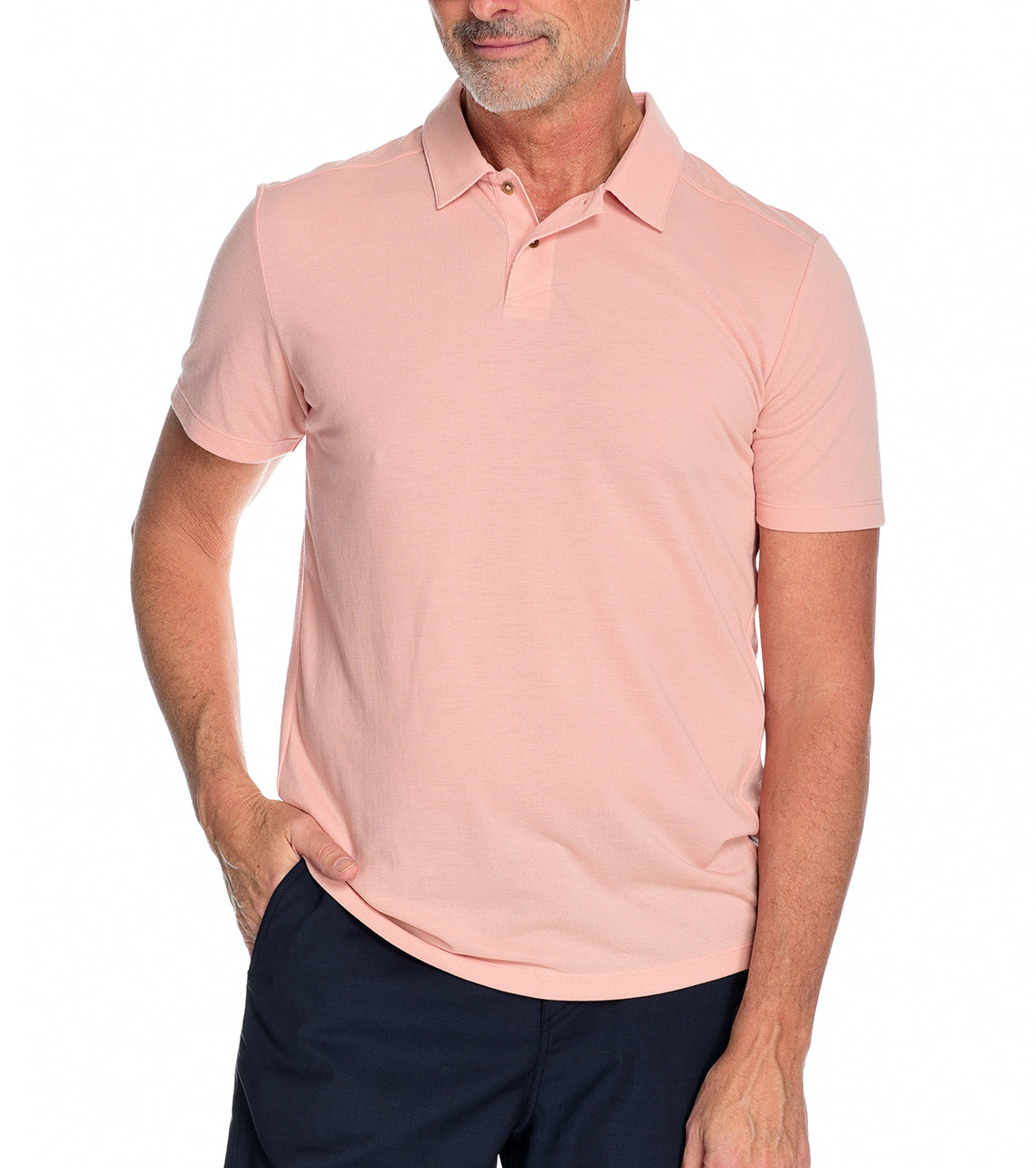Men&#39;s Kent Polo by Fisher + Baker Coral