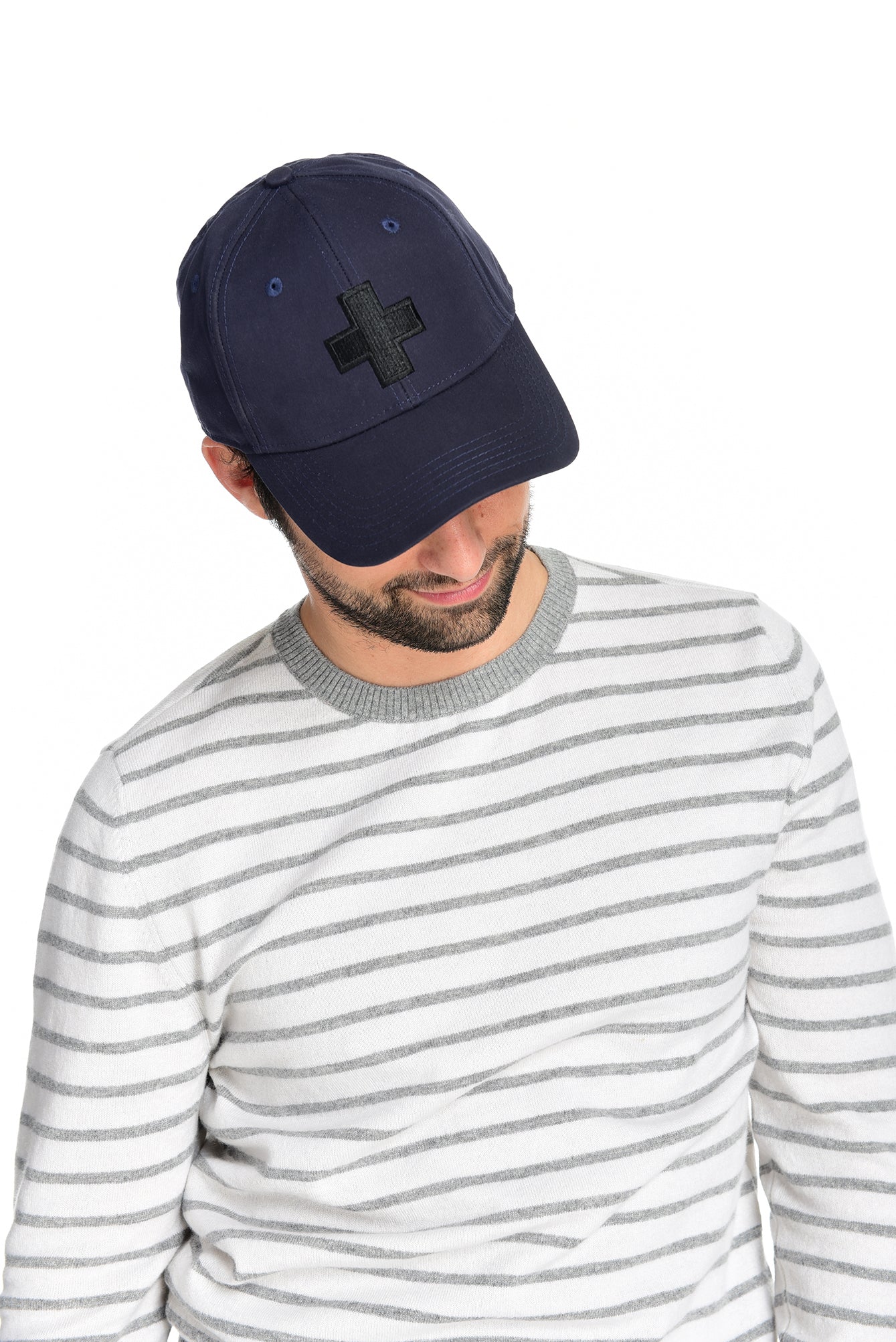 Fisher + Baker Men's Ventile Navy Ball Cap Made from Soft Waterproof Windproof and Breathable Ventile Cotton