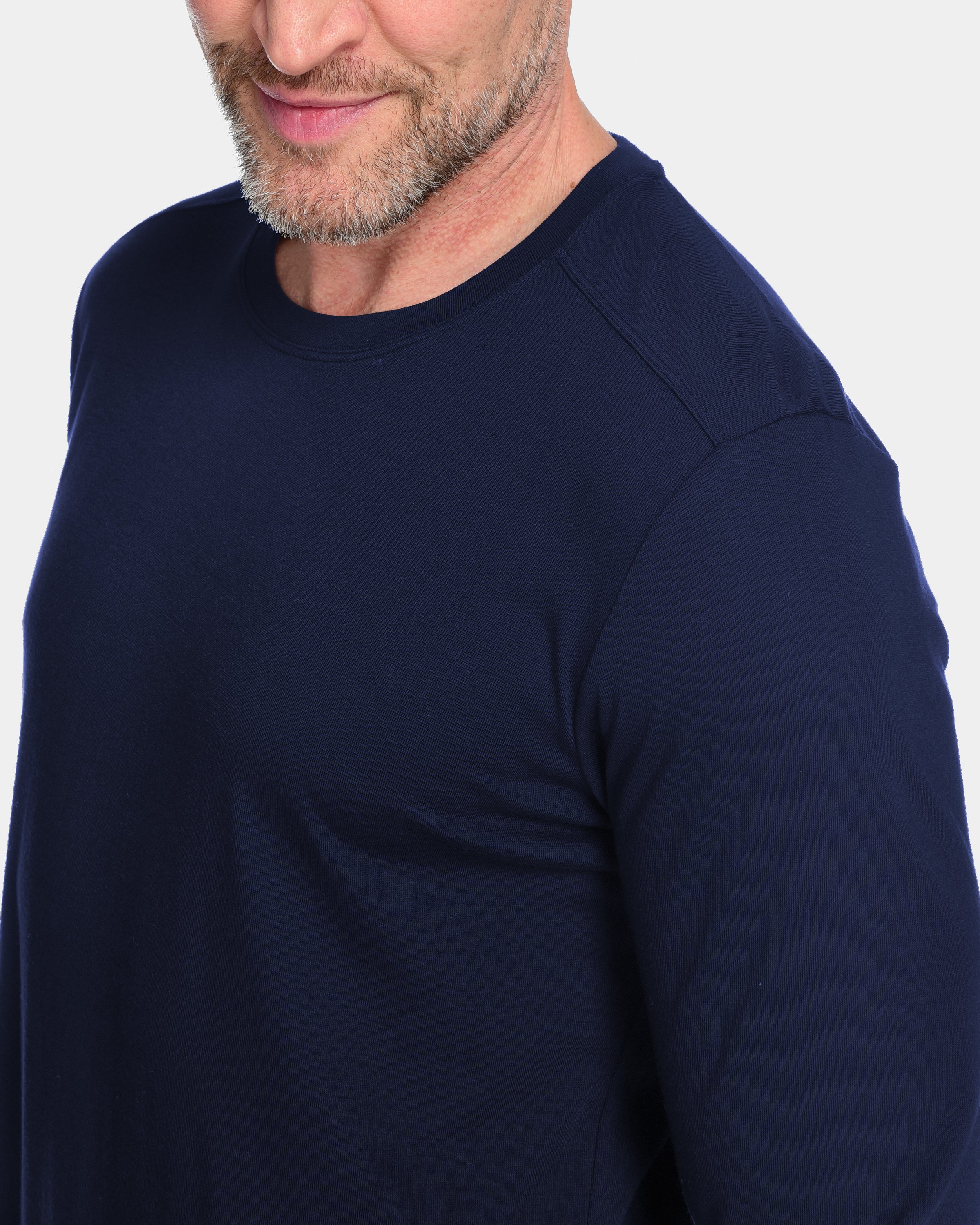 Men's Everyday Cashmere Long Sleeve Crew T-Shirt by Fisher + Baker