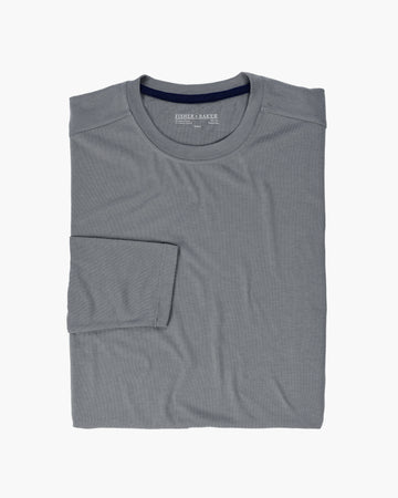 Men's Everyday Cashmere Long Sleeve Crew T-Shirt by Fisher +
